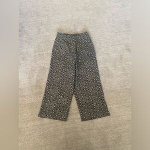 90s Vintage 100% silk wide leg high waisted pants size 12